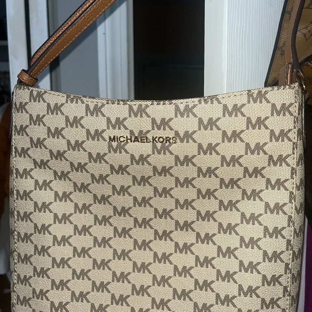 MK Logo Crossbody Bag